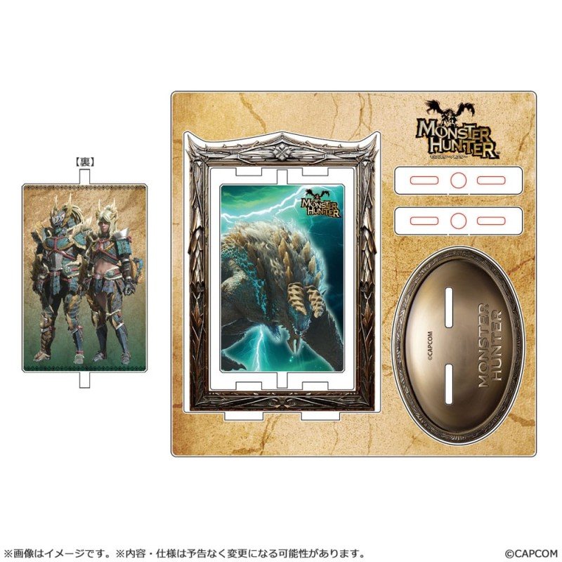 Monster Hunter Acrylic Stand Zinogre Rotating 14 cm | 4976219135146