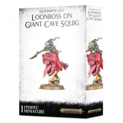 Warhammer Age of Sigmar - Gloomspite Gitz: Loufboss op Giant Cave Squig