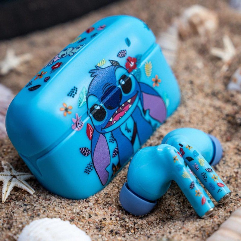 Lilo & Stitch Mini Stand Holdems & Draadloze Koptelefoon Stitch & TWS Buds Design 2 10cm | 5060525897245