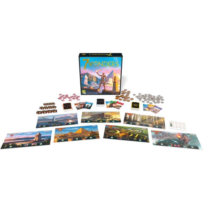 Spel: 7 Wonders V2
Uitgever: Repos Production
Engelse versie
