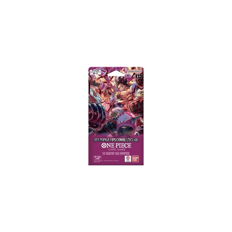 One Piece Card Game - Des poings vifs comme l'éclair (OP-11) - Booster Blister (1 Booster) - FR | 4582769796364