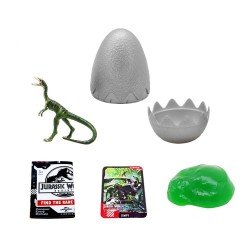 Jurassic World Rebirth Pop N Lock Breach Blind Box Captivz Build n Battle Dinos Display (12) | 0840148215337