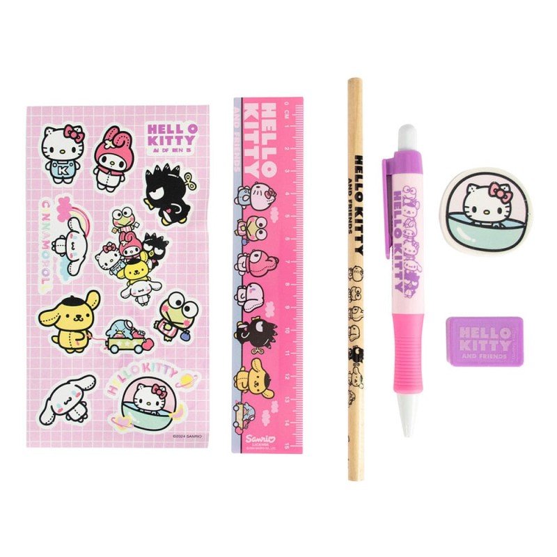 Sanrio set d'écriture 6 pièces Hello Kitty | 5056563719175