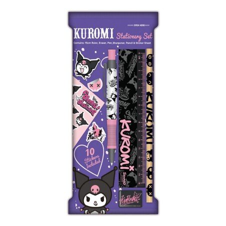 Sanrio set d'écriture 6 pièces Kuromi | 5056563708087