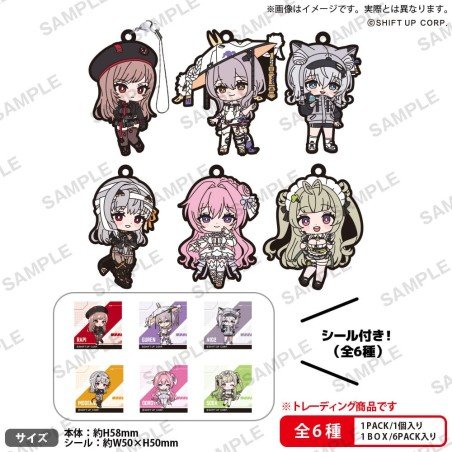 Goddess of Victory: Nikke assortiment figurines PVC Rubber Strap Vol. 1 Box Ver. 5 cm (6) | 4570194416094