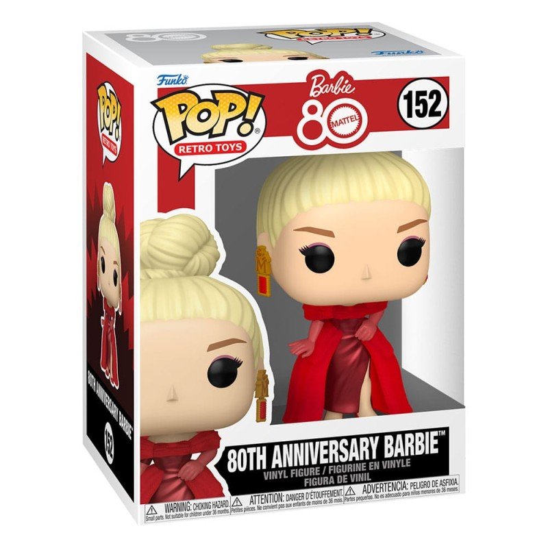 Mattel 80th Anniversary POP! Retro Toys Vinyl Figurine Barbie 9 cm | 0889698838122
