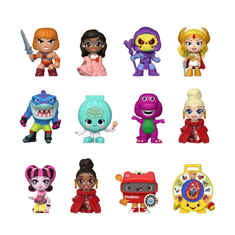 Mattel Retro Toys Mystery Minis Vinyl Mini Figures 6 cm Display (12) | 0889698839785