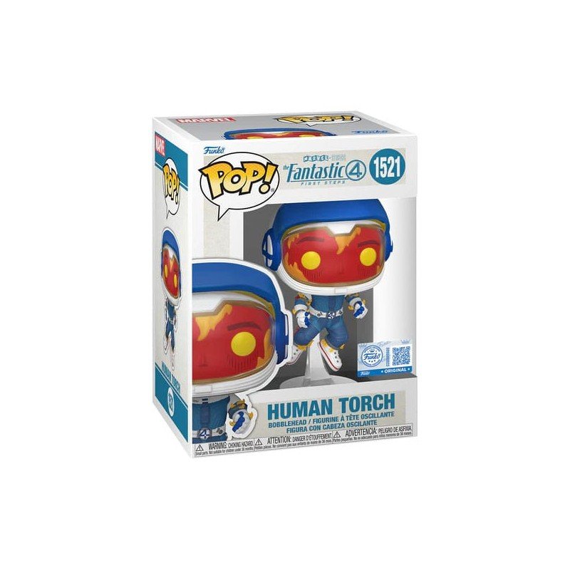 Les Quatre Fantastiques : Premiers pas POP! Vinyl Figurine Human Torch (Astronaut) 9 cm | 0889698853583