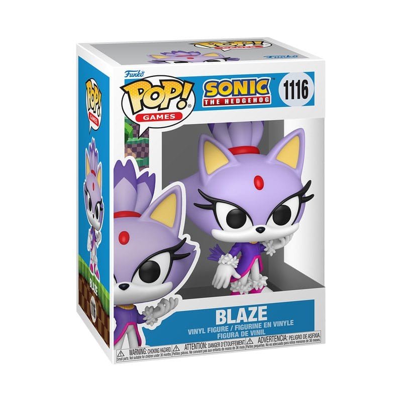 Sonic the Hedgehog POP! Games Vinyl figurine Blaze the Cat 9 cm | 0889698861045