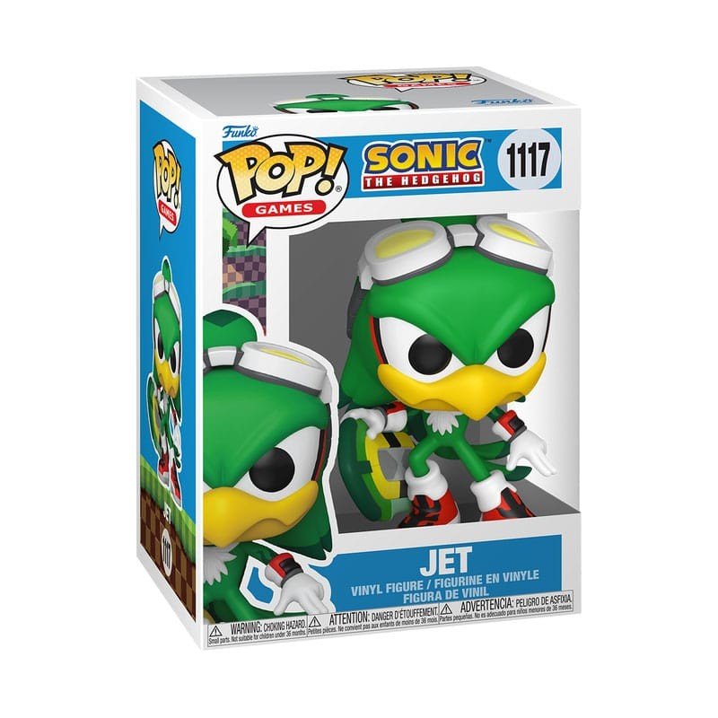 Sonic the Hedgehog POP! Games Vinyl figurine Jet the Hawk w/Board 9 cm | 0889698861052