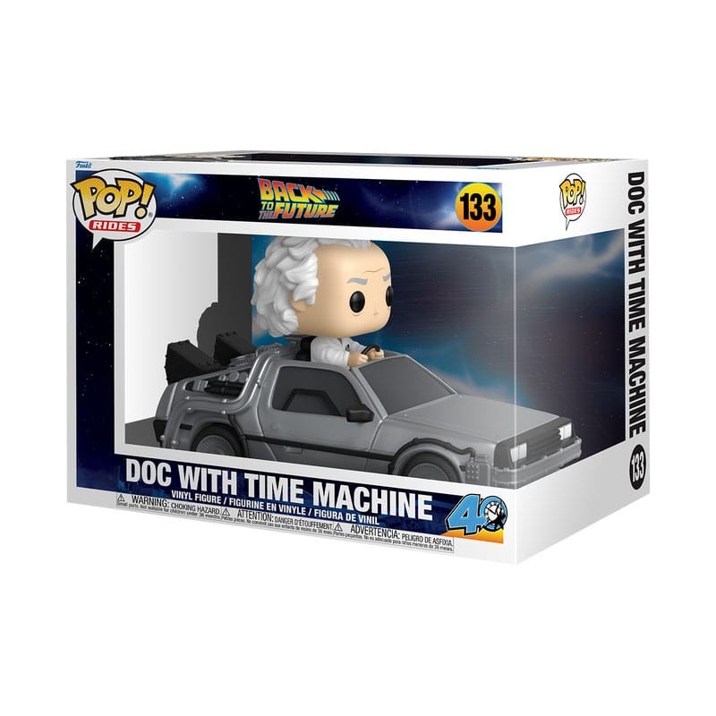 Back to the Future POP! Rides Deluxe Vinyl Doc w/Time Machine 9 cm | 0889698864497