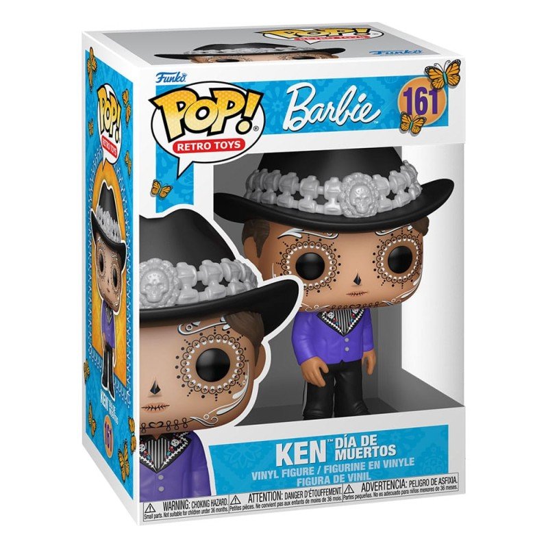 Barbie POP! Retro Toys Vinyl Figurine Ken Dia de los Muertos 9 cm | 0889698865746