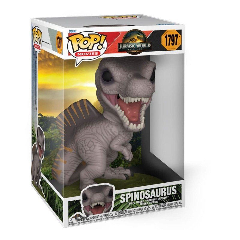 Jurassic World : Renaissance Super Sized Jumbo POP! Vinyl figurine Spinosaurus 25 cm | 0889698866552