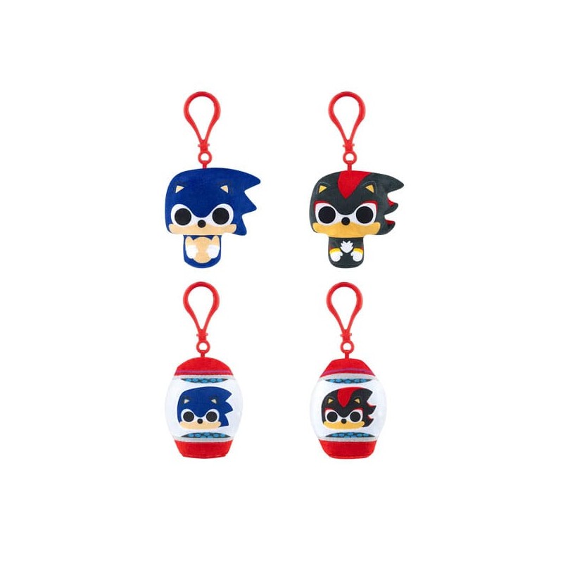 Sonic The Hedgehog Plush Keychain 5 cm PDQ Blind Assortment (12) | 0889698878616