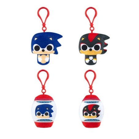 Sonic The Hedgehog Plush Keychain 5 cm PDQ Blind Assortment (12) | 0889698878616