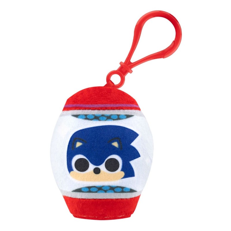 Sonic The Hedgehog Plush Keychain 5 cm PDQ Blind Assortment (12) | 0889698878616