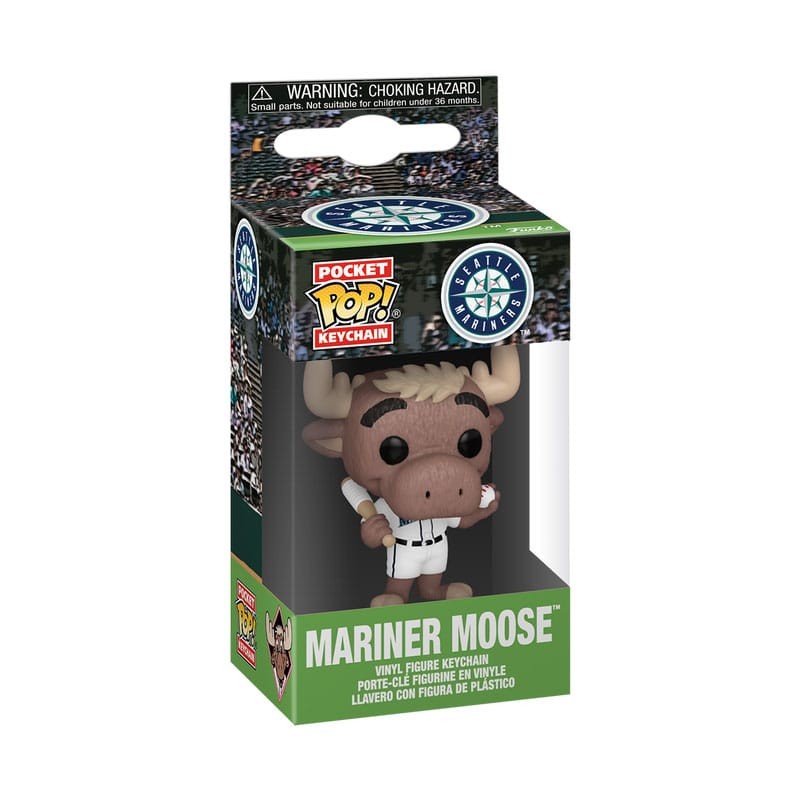 MLB POP! Vinyl Keychains 4 cm Mariners- Mariner Moose Display (12) | 0889698891301