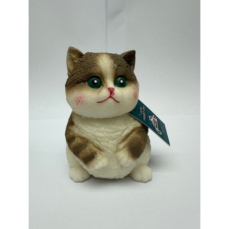 Fun Maker Squishy Fidget Toy Dark Brown Cat 11 cm | 0077764331312