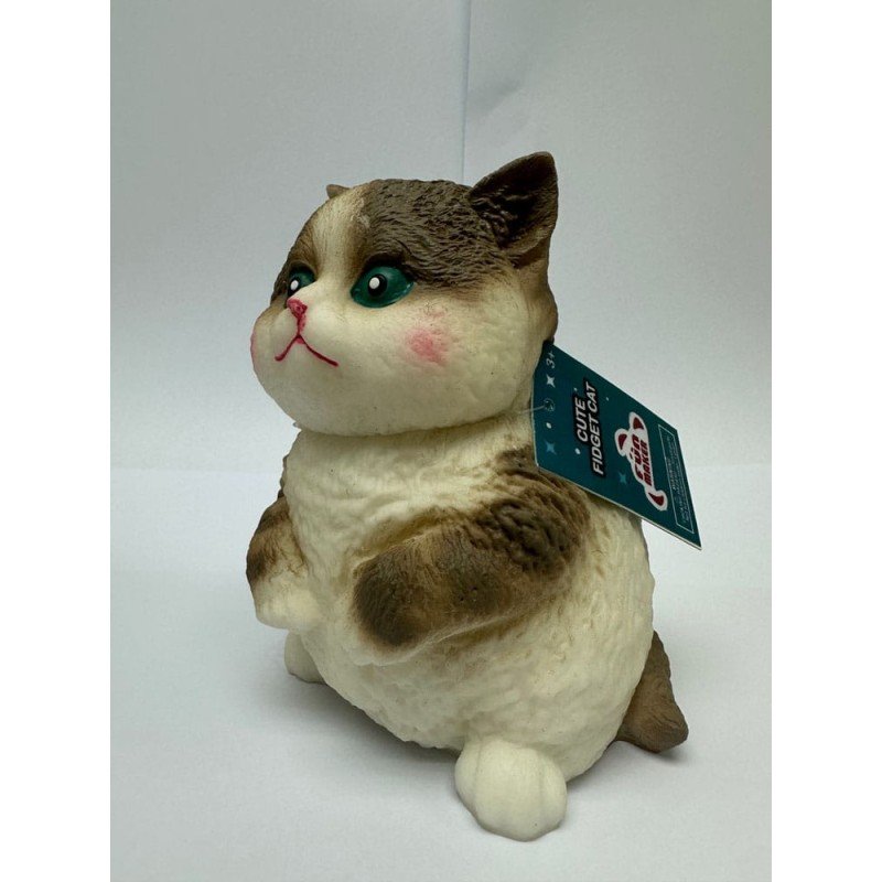 Fun Maker Squishy Fidget Toy Dark Brown Cat 11 cm | 0077764331312