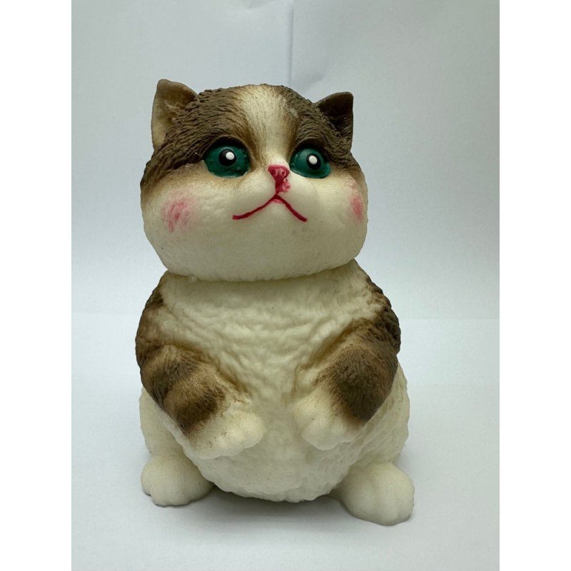 Fun Maker Squishy Fidget Toy Dark Brown Cat 11 cm | 0077764331312