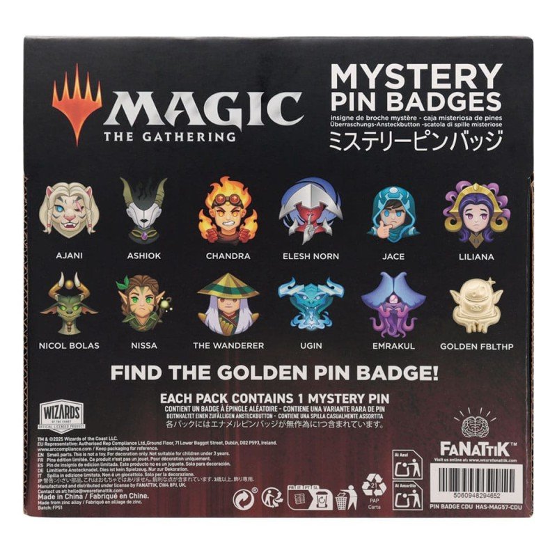 Magic: The Gathering présentoir Pin's Mystery Pin Badge (12) | 5060948294652