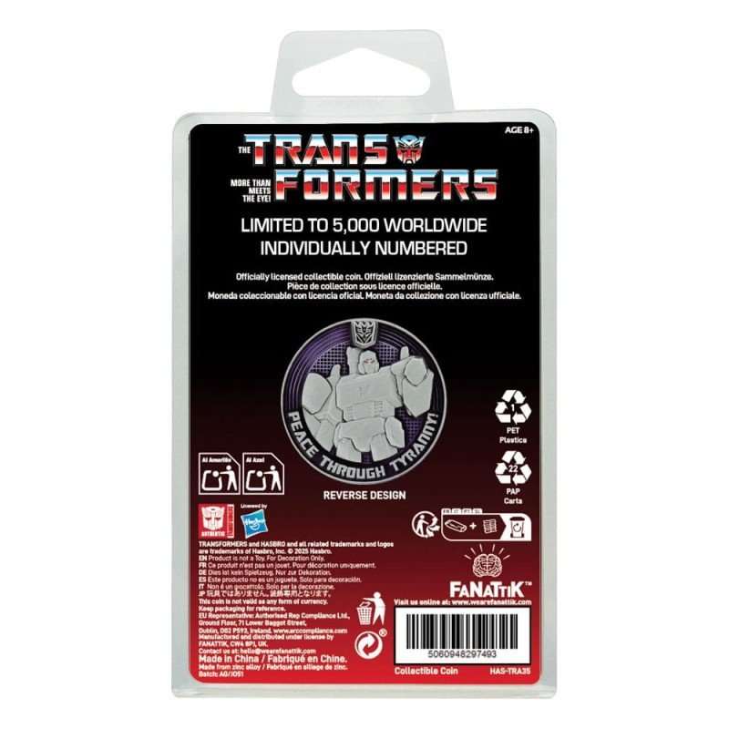 Transformers Generation 1 pièce de collection G1 Autobots vs Decepticons Limited Edition 4 cm | 5060948297493