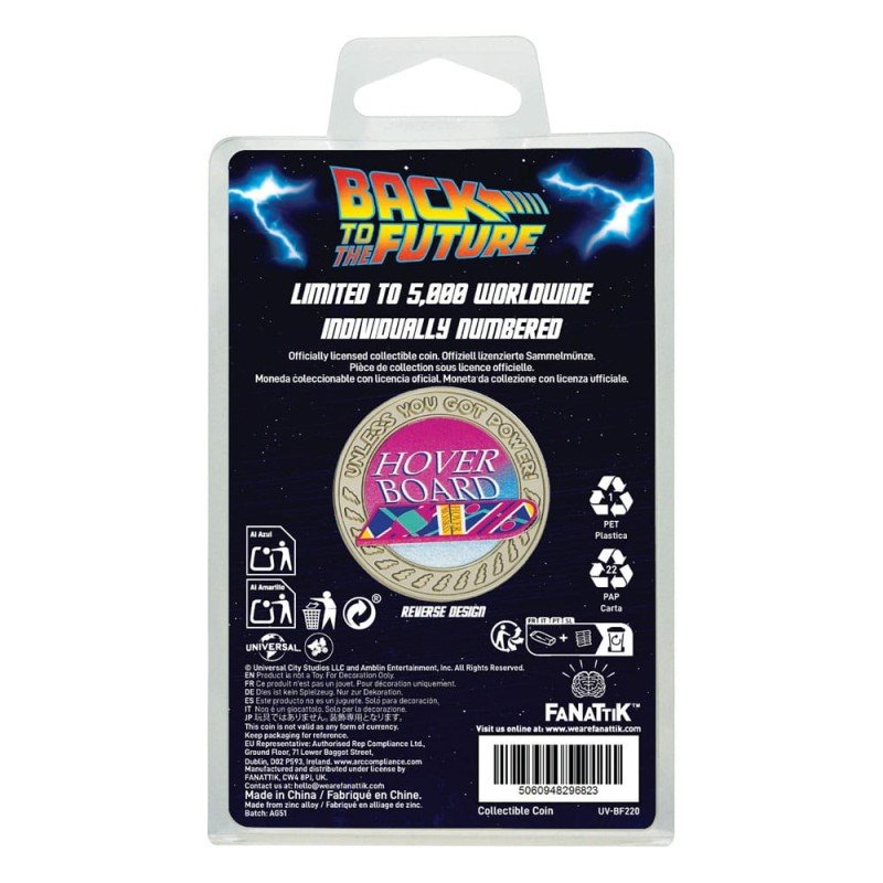 Back To The Future Collectable Coin Hoverboard Limited Edition | 5060948296823