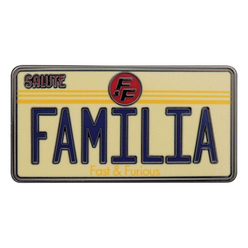 Fast & Furious pin Familia License Plate | 5060948297431