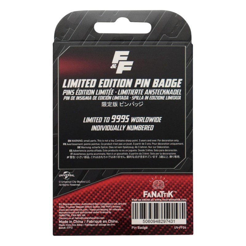 Fast & Furious pin Familia License Plate | 5060948297431