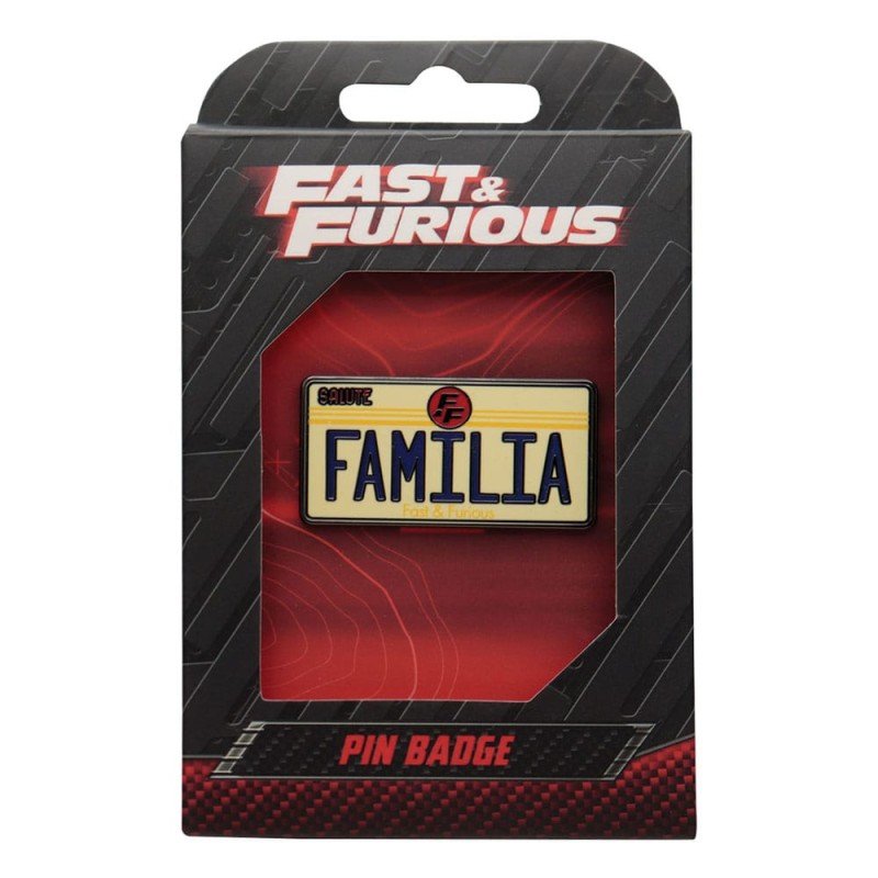 Fast & Furious pin Familia License Plate | 5060948297431