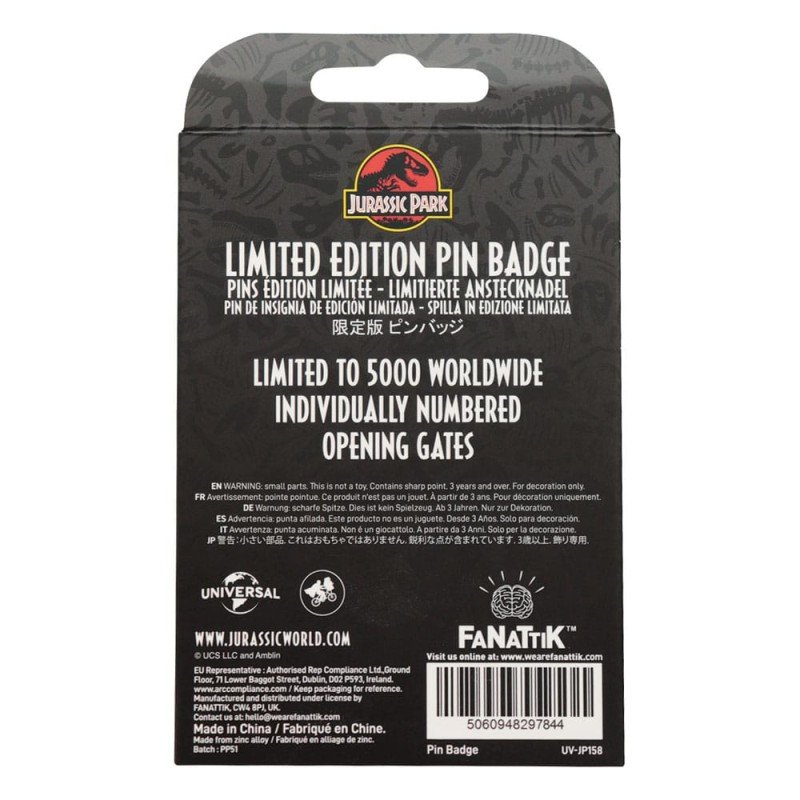 Jurassic Park pin Gates Hinged | 5060948297844