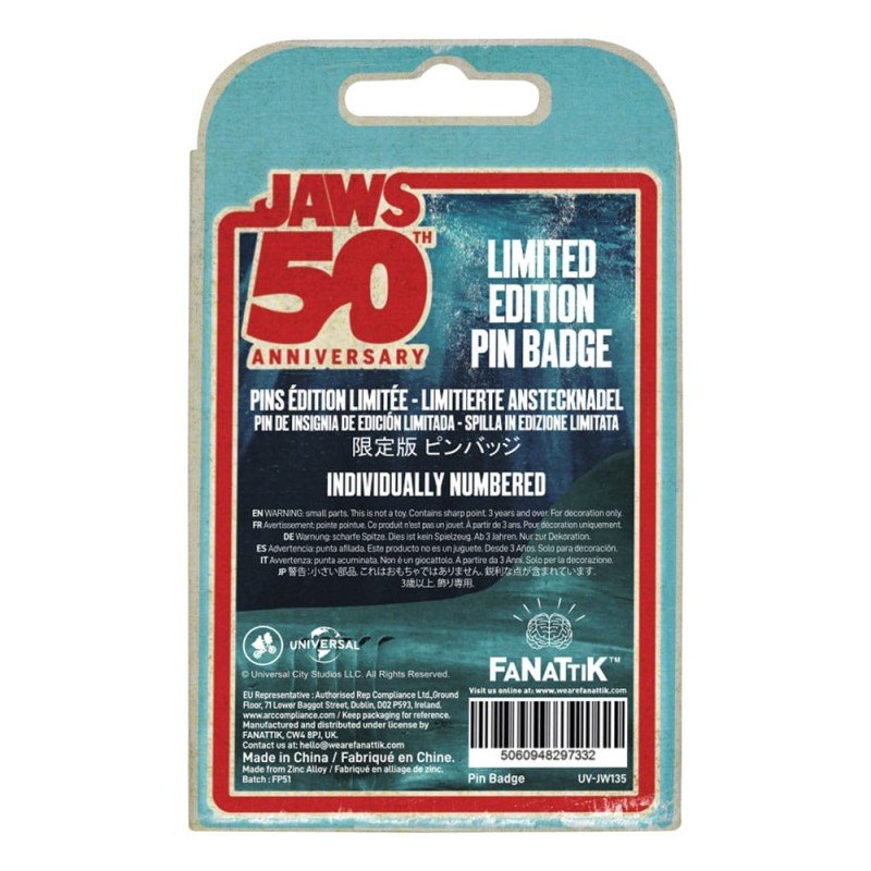 Jaws pin 50th Anniversary Ship in Bottle | 5060948297332