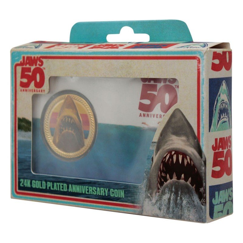 Jaws pièce de collection 50th Anniversary 24k Gold Plated Limited Edition | 5060948297349