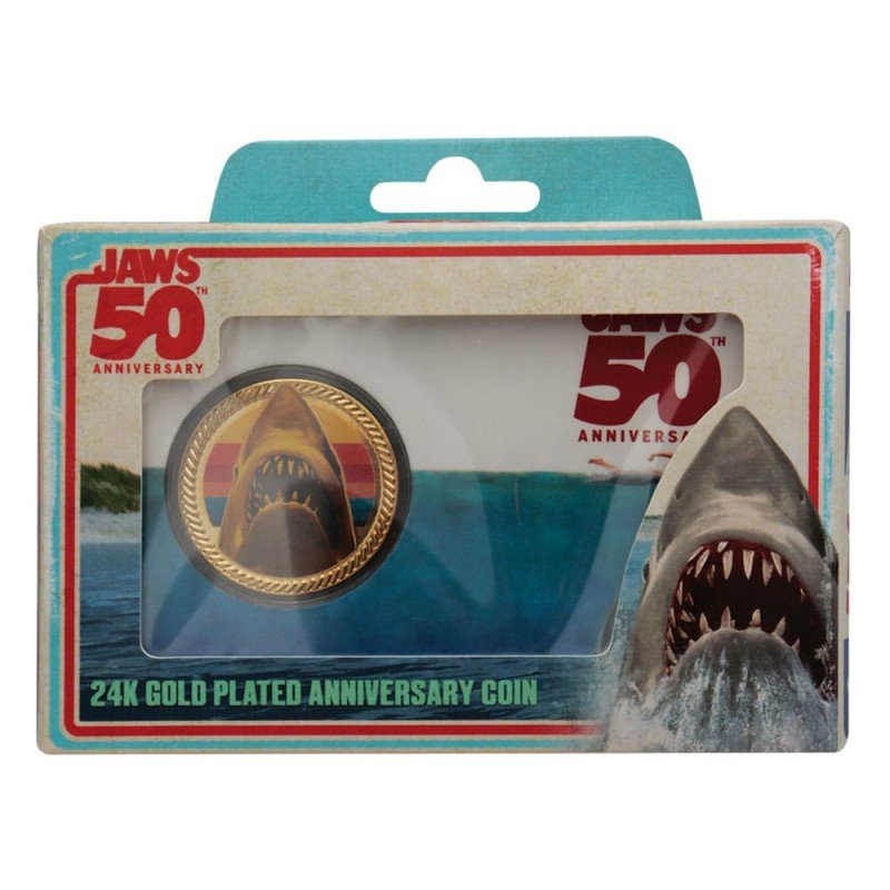 Jaws pièce de collection 50th Anniversary 24k Gold Plated Limited Edition | 5060948297349