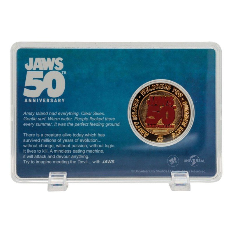 Jaws pièce de collection 50th Anniversary 24k Gold Plated Limited Edition | 5060948297349