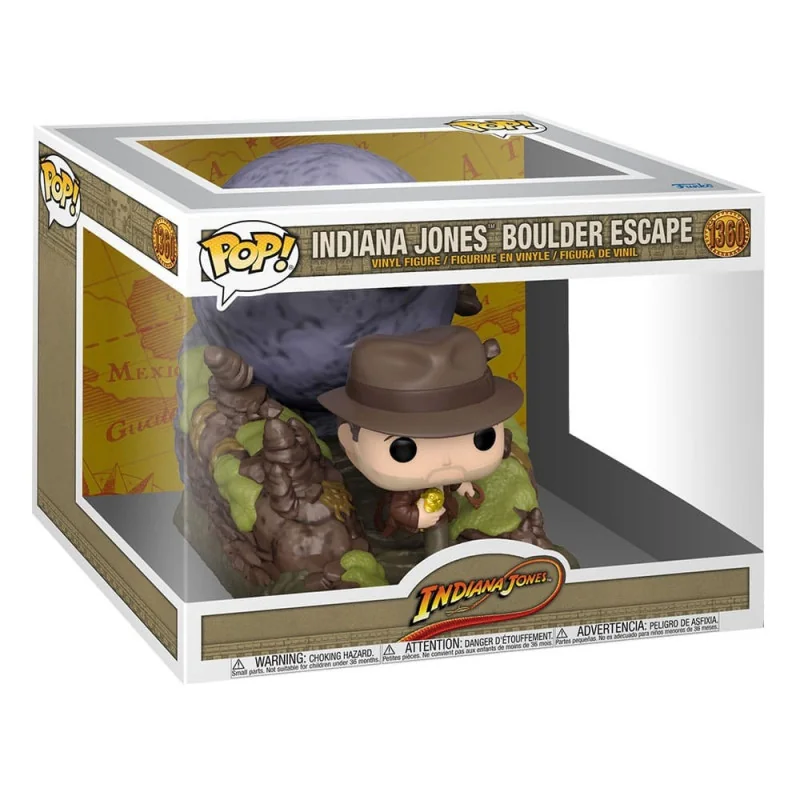 Indiana Jones Figurine Funko POP! Movies Moment Vinyl Indiana Jones Boulder Escape 9 cm | 889698645799