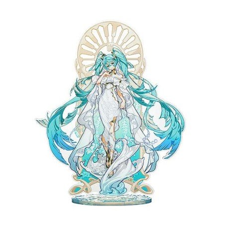 Character Vocal Series 01: Hatsune Miku Socle en acrylique Hatsune Miku feat. Yoneyama Mai Mega 35 cm | 4571697183872