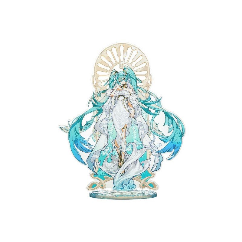 Character Vocal Series 01: Hatsune Miku Socle en acrylique Hatsune Miku feat. Yoneyama Mai Mega 35 cm | 4571697183872