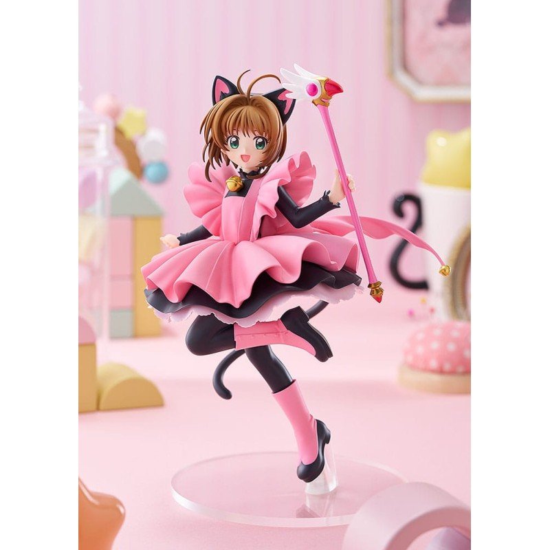 Cardcaptor Sakura Pop Up Parade PVC Statue Sakura Kinomoto: Black Cat Costume Ver. L Size 22 cm | 4571697188563
