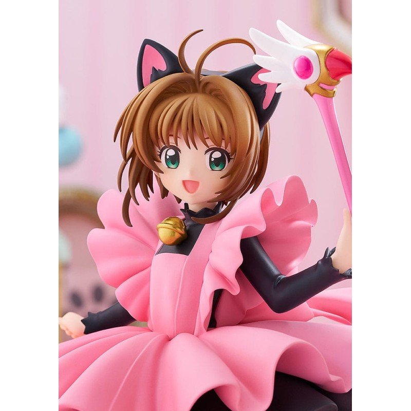 Cardcaptor Sakura Pop Up Parade PVC Statue Sakura Kinomoto: Black Cat Costume Ver. L Size 22 cm | 4571697188563