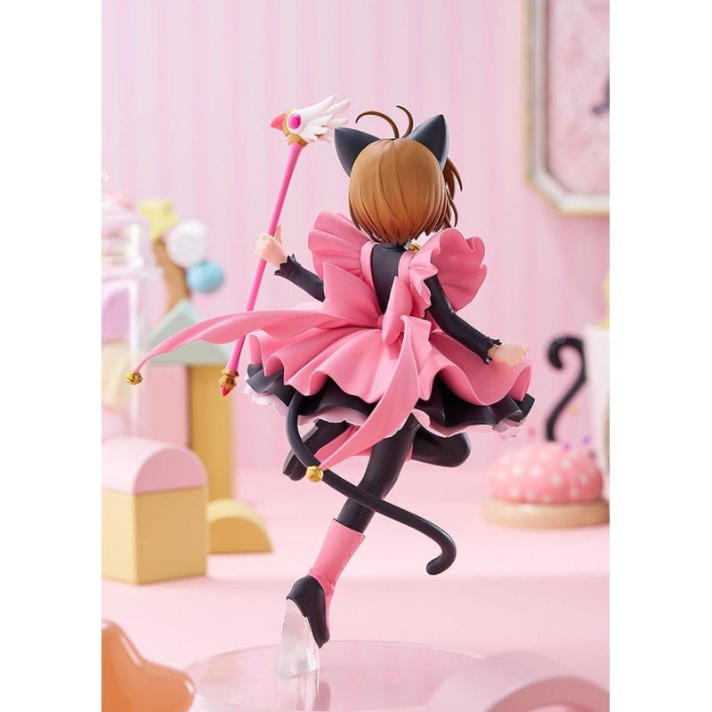 Cardcaptor Sakura Pop Up Parade PVC Statue Sakura Kinomoto: Black Cat Costume Ver. L Size 22 cm | 4571697188563