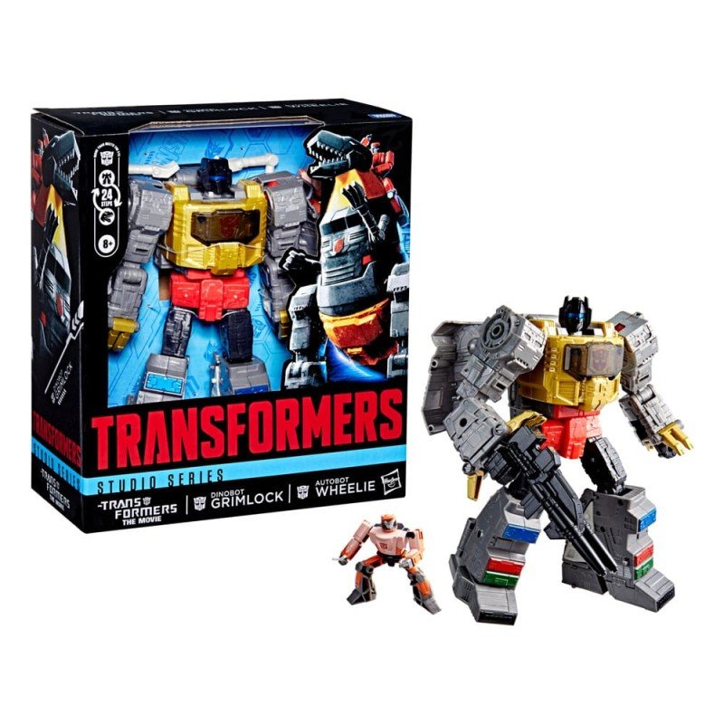 The Transformers: The Movie Studio Series Leader Class figurine Dinobot Grimlock & Autobot Wheelie 22 cm | 5010996319869