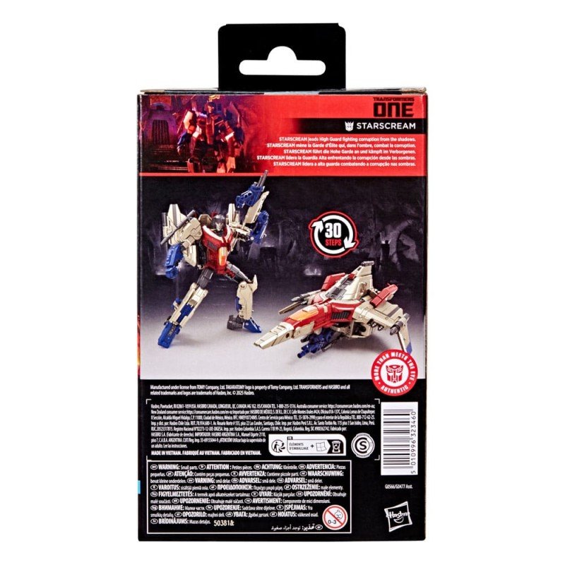 Transformers One Studio Series Deluxe Class figurine Starscream 11 cm | 5010996323460