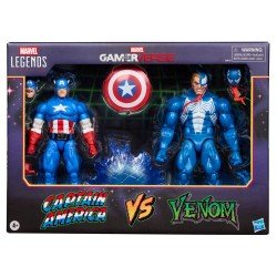 Marvel Legends Gamerverse Action Figure 2-Pack Captain America vs. Venom 15 cm | 5010996320476