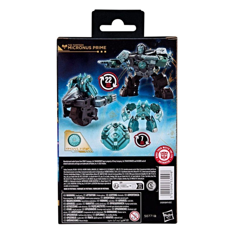 Transformers Age of the Primes Deluxe Class Action Figure The Thirteen: Micronus Prime 14 cm | 5010996332998