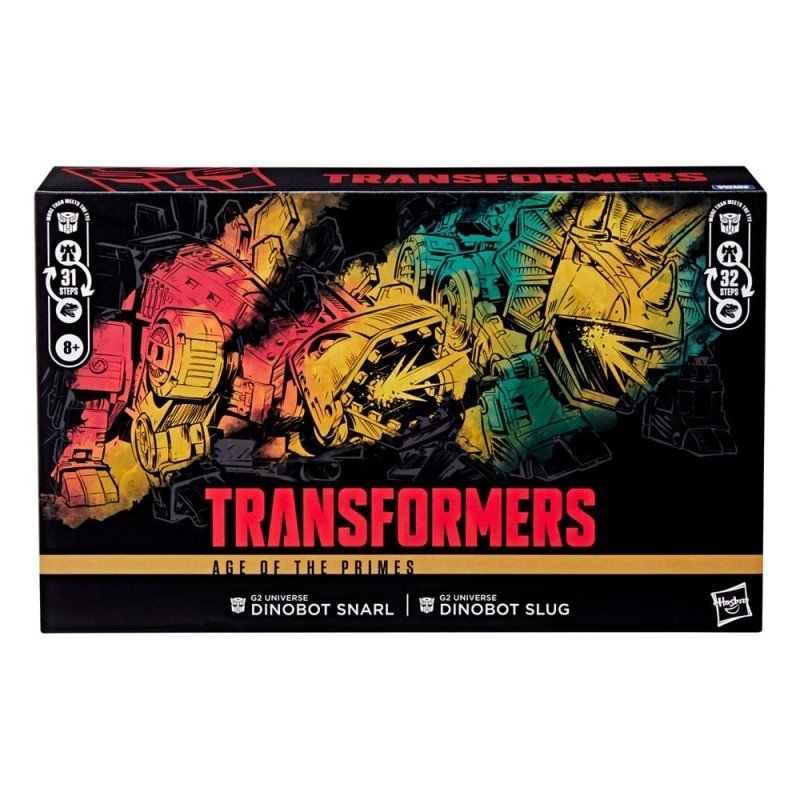 Transformers Age of the Primes Leader Class Action Figure G2 Universe Dinobots Snarl & Slug 19 cm | 5010996327611