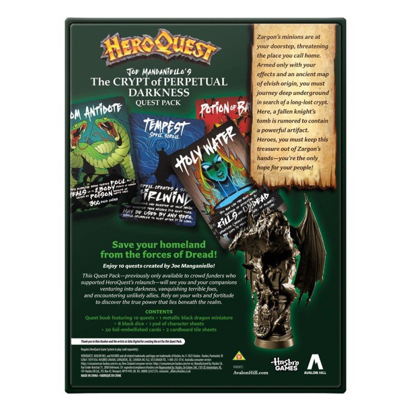 HeroQuest extension jeu de plateau The Crypt of Perpetual Darkness Pack de Quête *ANGLAIS* | 5010996322890