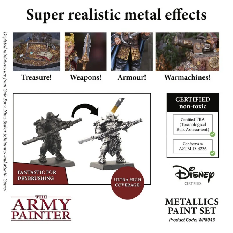 The Army Painter - Verfset - Metallics | 5713799804302