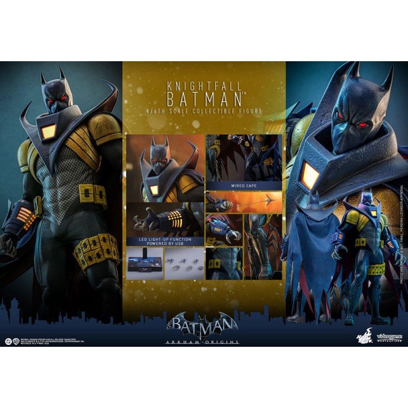  Batman: Arkham Origins figurine Videogame Masterpiece 1/6 Knightfall Batman 32 cm | 4895228621757