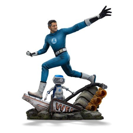 Fantastic Four Art Scale Statue 1/10 Mr. Fantastic and H.E.R.B.I.E 26 cm | 0618231957767